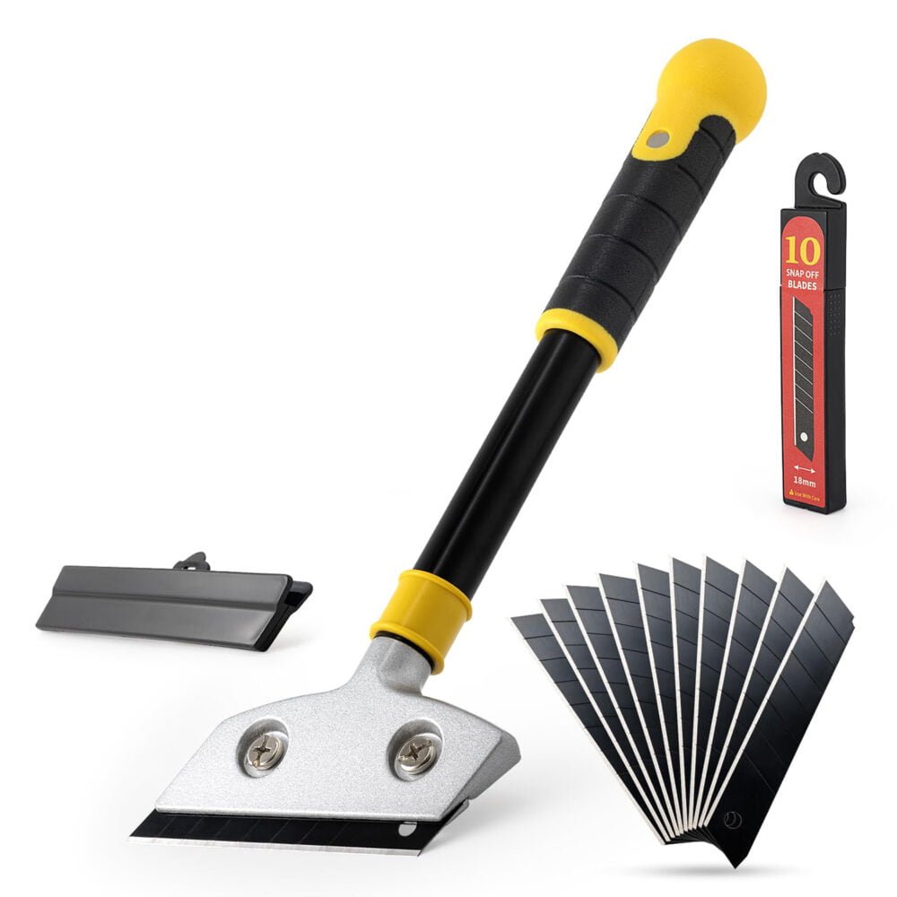 Razor Blade Scraper Floor Wall Paint Scraper With 18mm Replacement Blades for Car Window Glass Wood Sticker