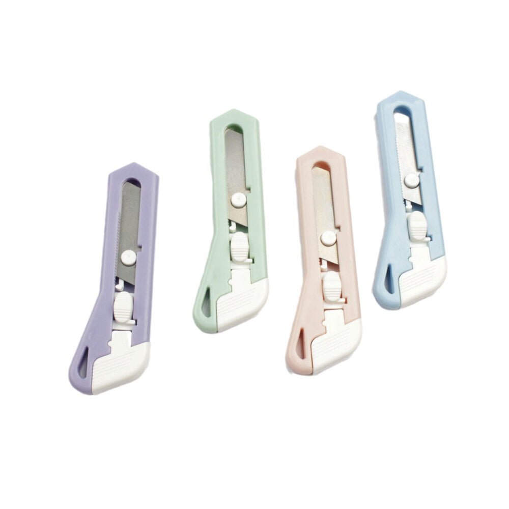 Morandi color mini utility knife, small and portable express unboxing knife, student handmade paper knife