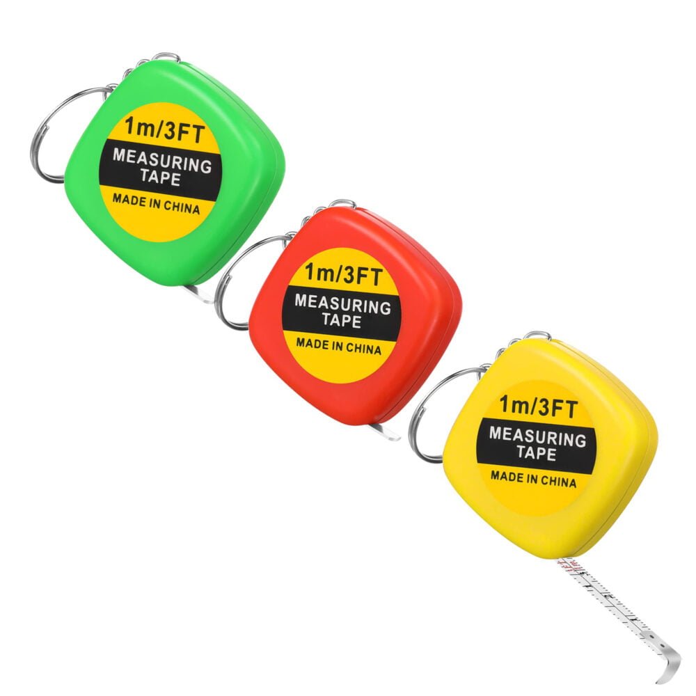 Factory wholesale 1m/3ft keychain tape measure, multi-color optional, customize logo - Image 2