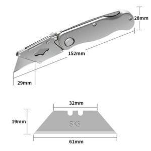 Lightweight Aluminum Body cutting knife